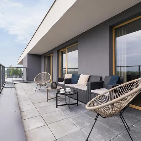 Stylowy Apartament Z Dwiema Sypialniami Balkonem I Parkingiem By Noclegi Renters Kattowitz Exterior foto