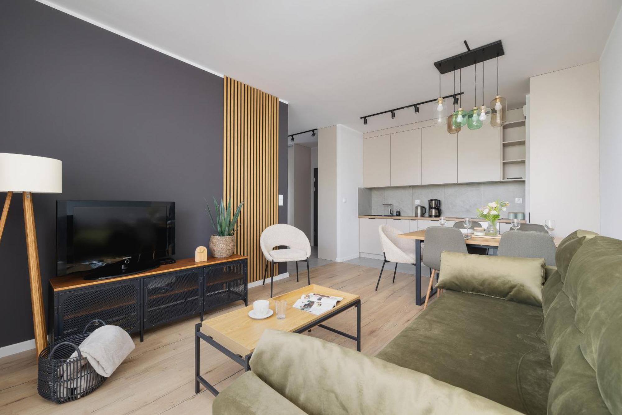 Apartmán Stylowy Z Dwiema Sypialniami Balkonem I Parkingiem By Renters